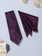 Multicolor Paisley Necktie & Pocket Square Giftset