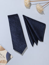 Blue Paisley Necktie & Pocket Square Giftset