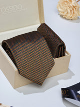 Green Abstract Necktie & Pocket Square Giftset