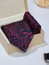 Multicolor Paisley Necktie & Pocket Square Giftset