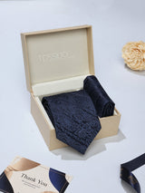 Blue Paisley Necktie & Pocket Square Giftset
