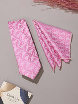 Pink Paisley Necktie & Pocket Square Giftset