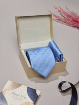 Blue Paisley Necktie & Pocket Square Giftset