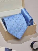Blue Paisley Necktie & Pocket Square Giftset