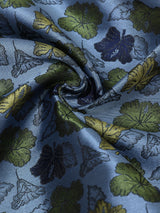 Blue Floral Jacquard Pocket Square
