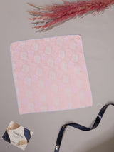 Peach Floral Jacquard Pocket Square