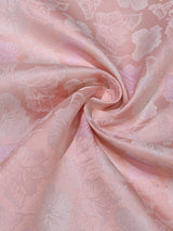 Peach Floral Jacquard Pocket Square
