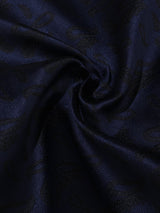 Blue Paisley Jacquard Pocket Square