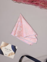 Peach Floral Jacquard Pocket Square