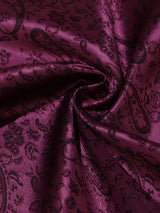 Purple Floral Jacquard Pocket Square