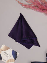 Purple Floral Jacquard Pocket Square