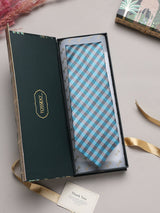Blue Checks Broad + Long Necktie