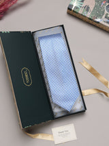 Blue Checks Broad + Long Necktie