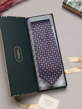 Purple Geometric Broad + Long Necktie