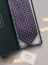 Purple Geometric Broad + Long Necktie