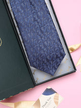 Blue Abstract Broad + Long Necktie
