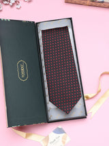Black Geometric Broad + Long Necktie