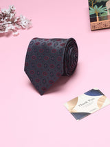 Grey Floral Broad + Long Necktie