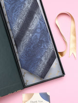 Blue Paisley Broad Necktie