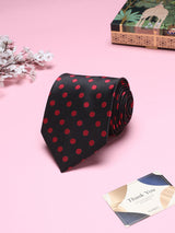 Black Polka Broad + Long Necktie