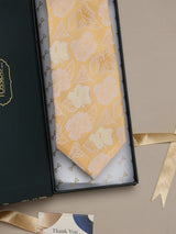 Yellow Floral Broad Necktie
