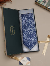 Blue Abstract Broad Necktie
