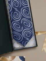Blue Abstract Broad Necktie
