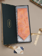 Peach Paisley Broad + Long Necktie