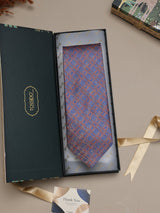 Blue Floral Broad + Long Necktie