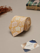 Yellow Floral Broad Necktie