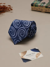 Blue Abstract Broad Necktie