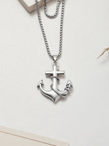 Silver Anchor Men's Chain