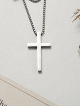 Silver Cross Men's Chain