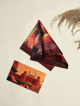 Delhi Red Fort Printed Pocket Square
