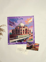 Delhi Metro City Printed Pocket Square