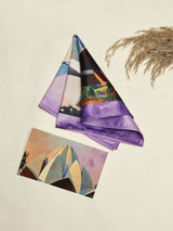 Delhi Lotus Temple Printed Pocket Square