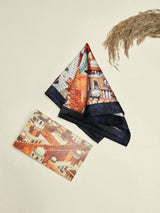 Agra Fort Printed Pocket Square