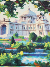 Kolkata Victoria Memorial Printed Pocket Square