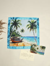 Goa Morjim Beaches Printed Pocket Square