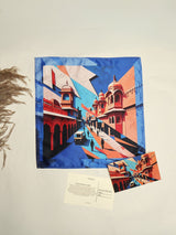 Jaipur Forts and Jharokhas Printed Pocket Square