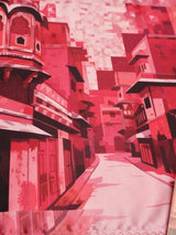 Jaipur Pink City Printed Pocket Square
