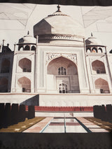 Agra Taj Mahal Minimalist Printed Pocket Square