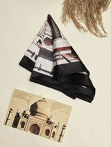 Agra Taj Mahal Minimalist Printed Pocket Square
