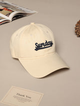 Beige Sunday Baseball Cap