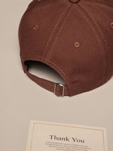 Chocolate Brown A Embroidered Baseball Cap
