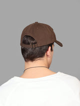 Coffee Brown Distressed Baseball Cap