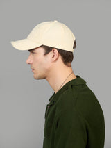 Beige Distressed Baseball Cap