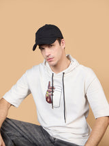 Black Distressed Baseball Cap