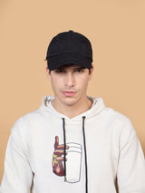 Black Distressed Baseball Cap