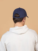 Navy Blue Distressed Baseball Cap